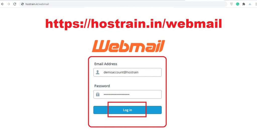 hostrain webmail
